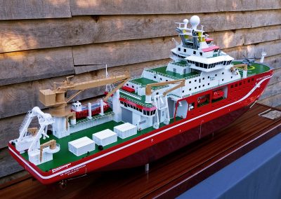 Cammell Laird RRS Sir David Attenborough 100th Scale Model Long View