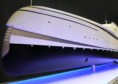 Oceanco DP119 50th Scale Yacht Model Amara Bow