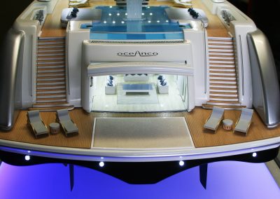 Oceanco DP119 50th Scale Yacht Model Amara Beach Club
