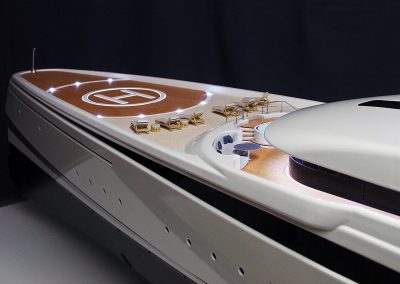 Oceanco DP119 50th Scale Yacht Model Amara Foredeck