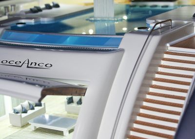 Oceanco DP119 50th Scale Yacht Model Amara Waterfall