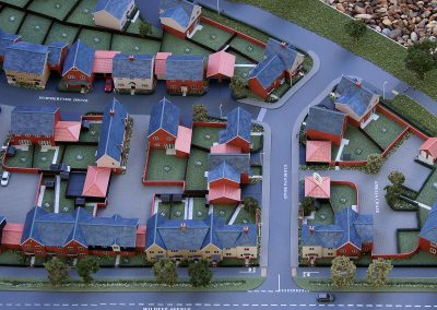 Countryside Chesterwell 200th Scale Housing Model Birds Eye View
