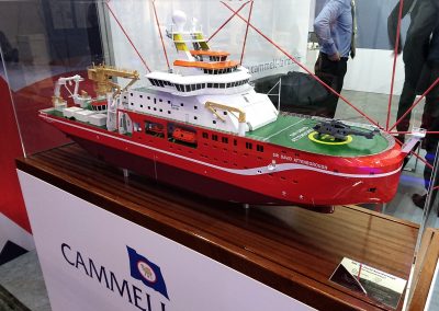 Cammell Laird RRS Sir David Attenborough 100th Scale Model at Hamburg SMM 2016