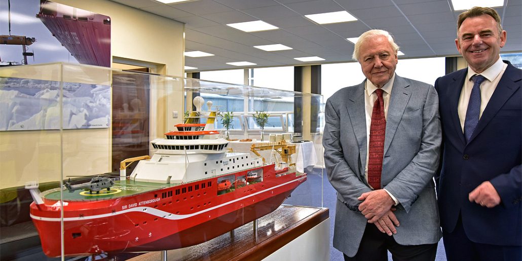 Sir David Attenborough ship model