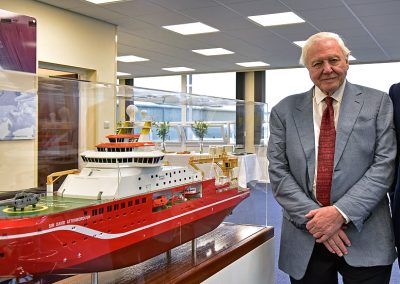 Sir David Attenborough ship model