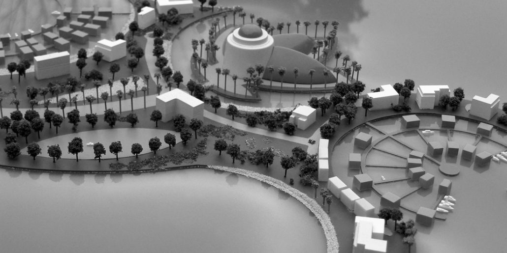 The Quay Dubai Concept Masterplan Scale Model for Adams Estates