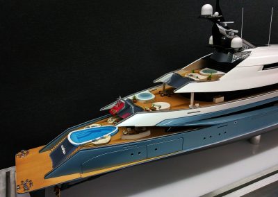 Oceanco DP055 50th Scale Superyacht Model Titan Stern