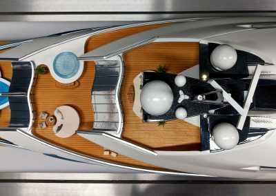 Oceanco DP055 50th Scale Superyacht Model Titan Ariel View
